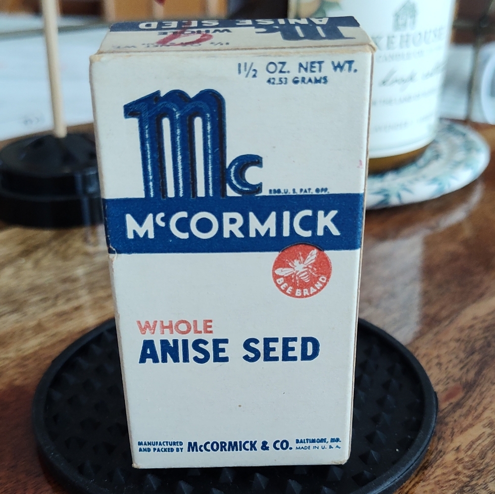 McCormick Whole Anise Seed Full Box Unopened